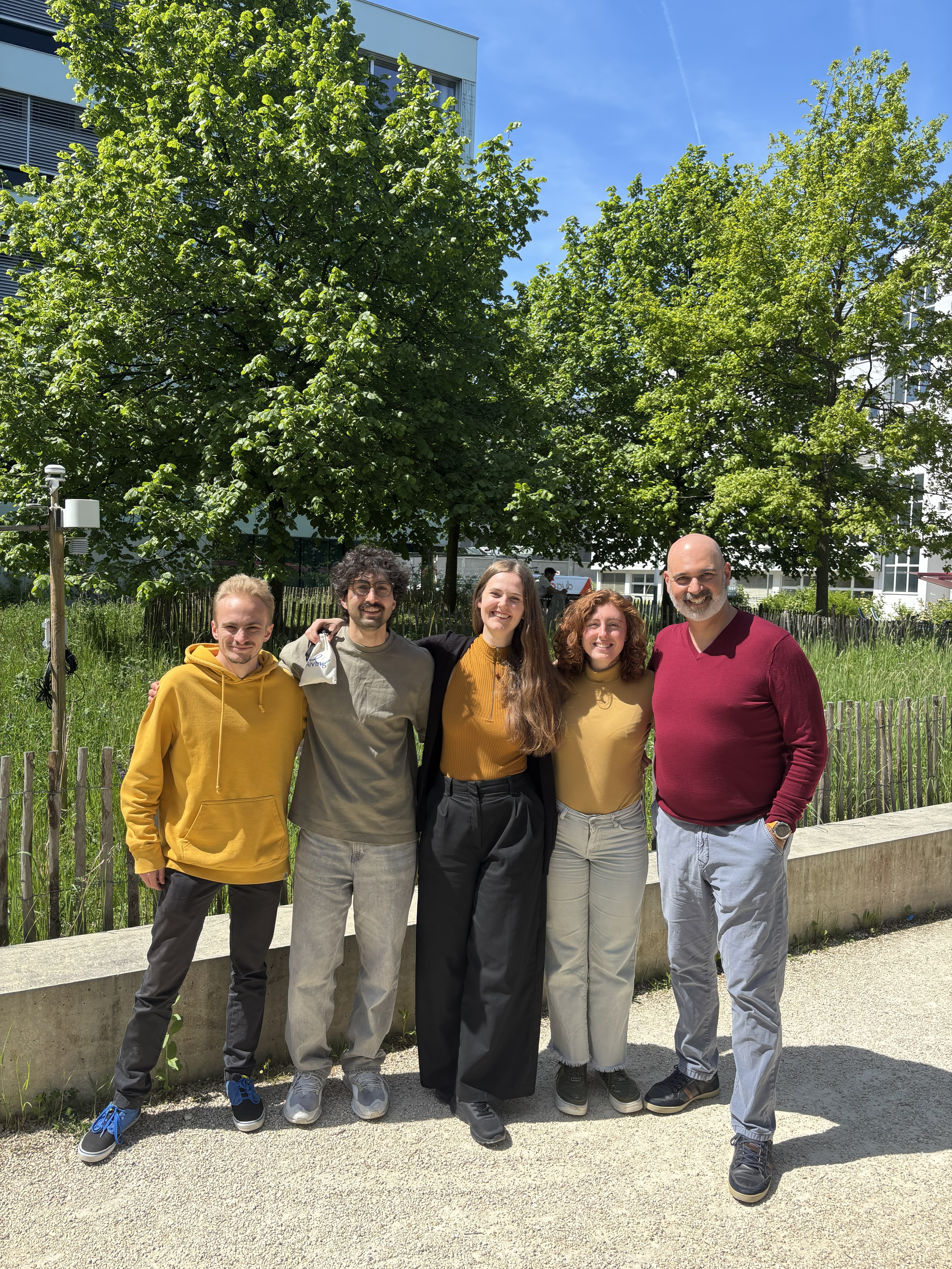 The Aiving team together outdoors